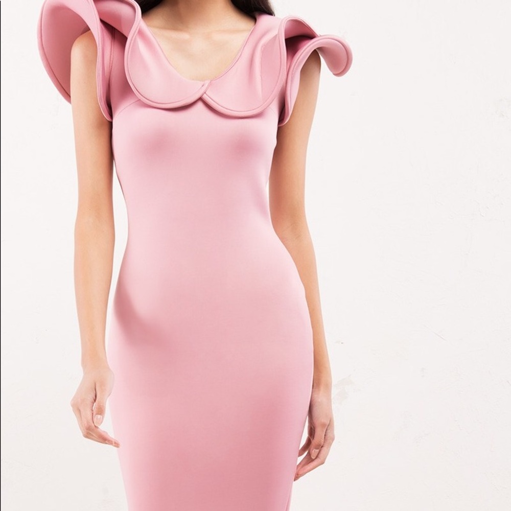 😍SCUBA MIDI DRESS